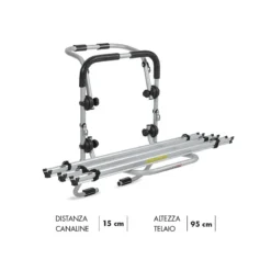Portabici Posteriore Fabbri MODULAR Alluminio 3 Bici