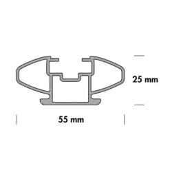 Barre Portatutto Fabbri Alluminio Universali Rail ALU VIVA 5 Lunghezza 116 Cm -Vendite Velo Passione barre portatutto fabbri alluminio universali rail aluviva 5 lunghezza 116 cm 2