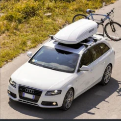 Baule Da Tetto MENABO' Mania 460 Litri Bianco -Vendite Velo Passione baule da tetto menabo mania 460 bianco 2