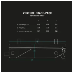 Borsa Orizzontale Al Telaio Bikepacking AGU VENTURE 4 Litri Nera MEDIUM HI-VIS -Vendite Velo Passione borsa orizzontale al telaio bikepacking agu venture 4 litri nera medium hi vis 3