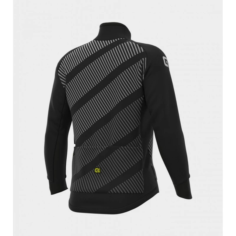 Giubbino Invernale Ciclismo ALE' PR-R TAK WOOL THERMO Nero-grigio 2022 2 Giubbino Invernale Ciclismo ALE' PR-R TAK WOOL THERMO Nero-grigio 2022 - immagine 2