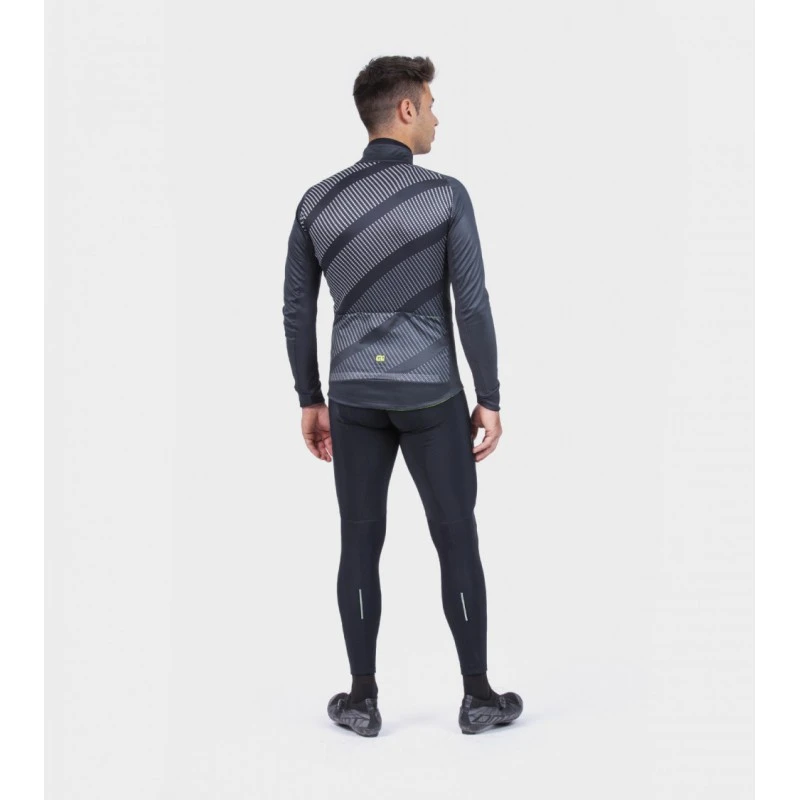Giubbino Invernale Ciclismo ALE' PR-R TAK WOOL THERMO Nero-grigio 2022 4 Giubbino Invernale Ciclismo ALE' PR-R TAK WOOL THERMO Nero-grigio 2022 - immagine 4