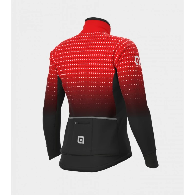 Giubbino Invernale Ciclismo ALE' PR-S BULLET Nero-rosso 2022 2 Giubbino Invernale Ciclismo ALE' PR-S BULLET Nero-rosso 2022 - immagine 2