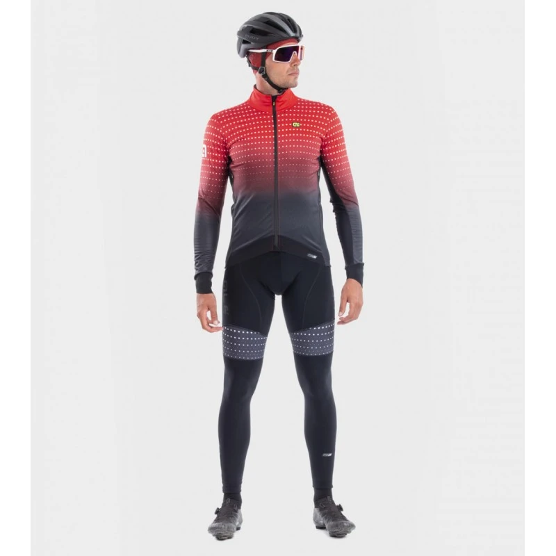 Giubbino Invernale Ciclismo ALE' PR-S BULLET Nero-rosso 2022 3 Giubbino Invernale Ciclismo ALE' PR-S BULLET Nero-rosso 2022 - immagine 3