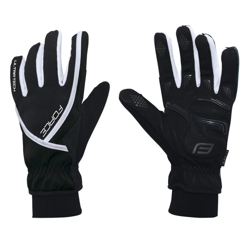 Guanti Invernali Bici Da Corsa FORCE ULTRA TECH Nero 1 Guanti Invernali Bici Da Corsa FORCE ULTRA TECH Nero