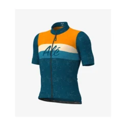 Maglia Ciclismo ALE' CLASSIC STORICA Petrolio Arancio