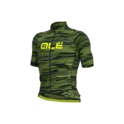 Maglia Ciclismo ALE' GRAPHICS PRR ROCK Verde Giallo Fluo