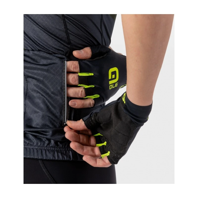 Maglia Ciclismo ALE' GRAPHICS PRR SCALATA Nero Fluo 6 Maglia Ciclismo ALE' GRAPHICS PRR SCALATA Nero Fluo - immagine 6