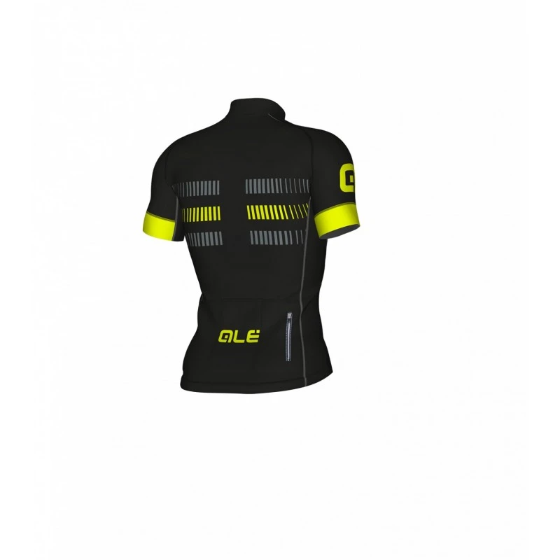 Maglia Ciclismo ALE' GRAPHICS PRR STRADA Nero-giallo Fluo 2 Maglia Ciclismo ALE' GRAPHICS PRR STRADA Nero-giallo Fluo - immagine 2