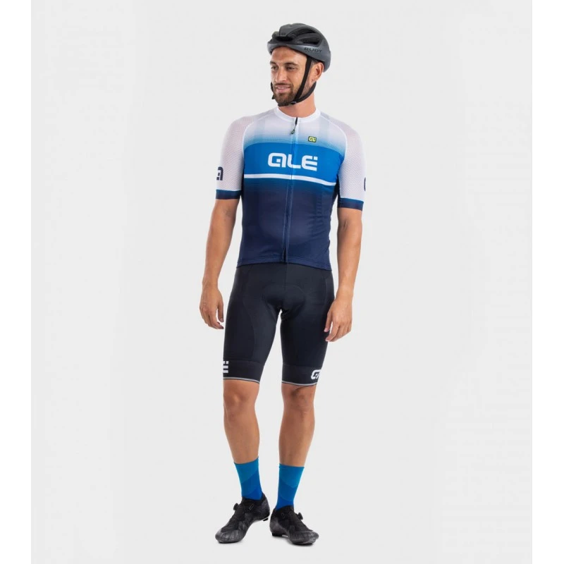 Maglia Ciclismo ALE' SOLID BLEND Azzurro 3 Maglia Ciclismo ALE' SOLID BLEND Azzurro - immagine 3