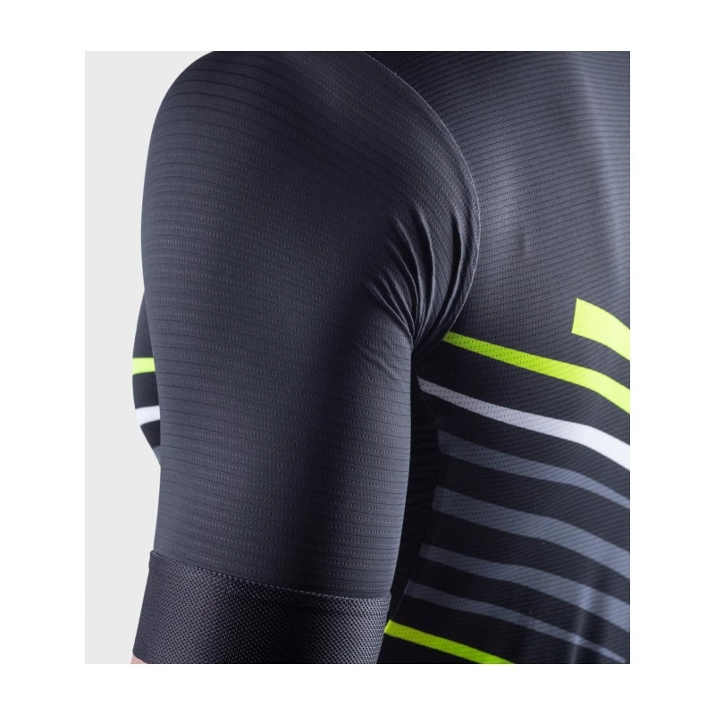 Maglia Ciclismo ALE' SOLID FLASH Nero Fluo 6 Maglia Ciclismo ALE' SOLID FLASH Nero Fluo - immagine 6