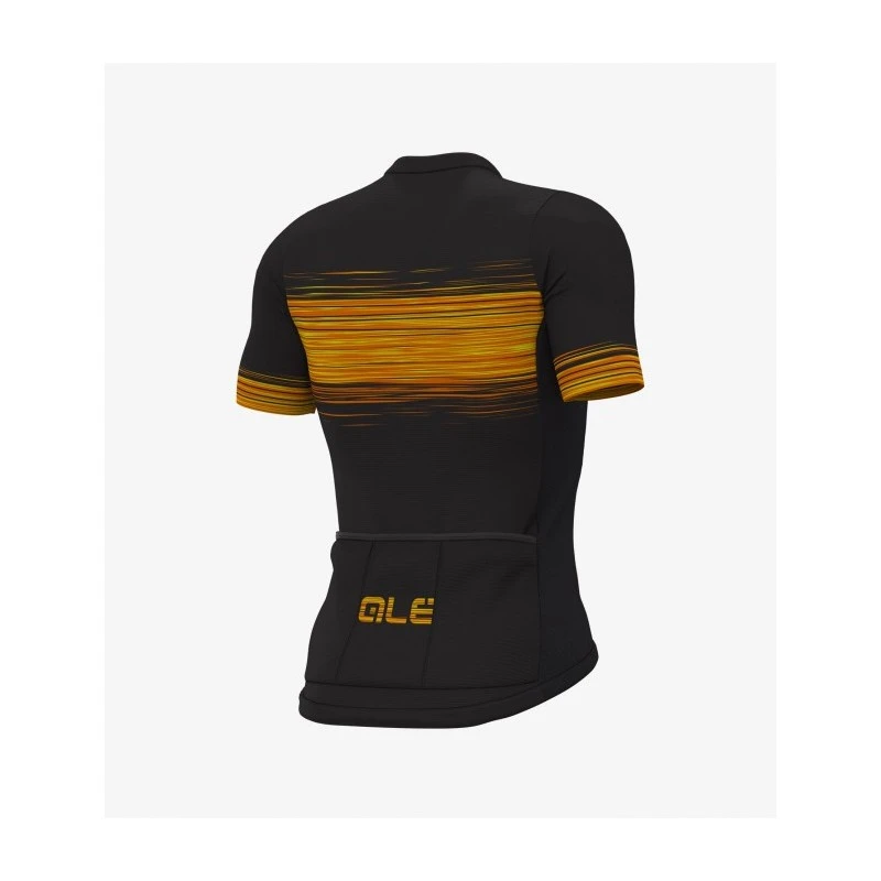 Maglia Ciclismo ALE' SOLID START Nero Giallo 2 Maglia Ciclismo ALE' SOLID START Nero Giallo - immagine 2