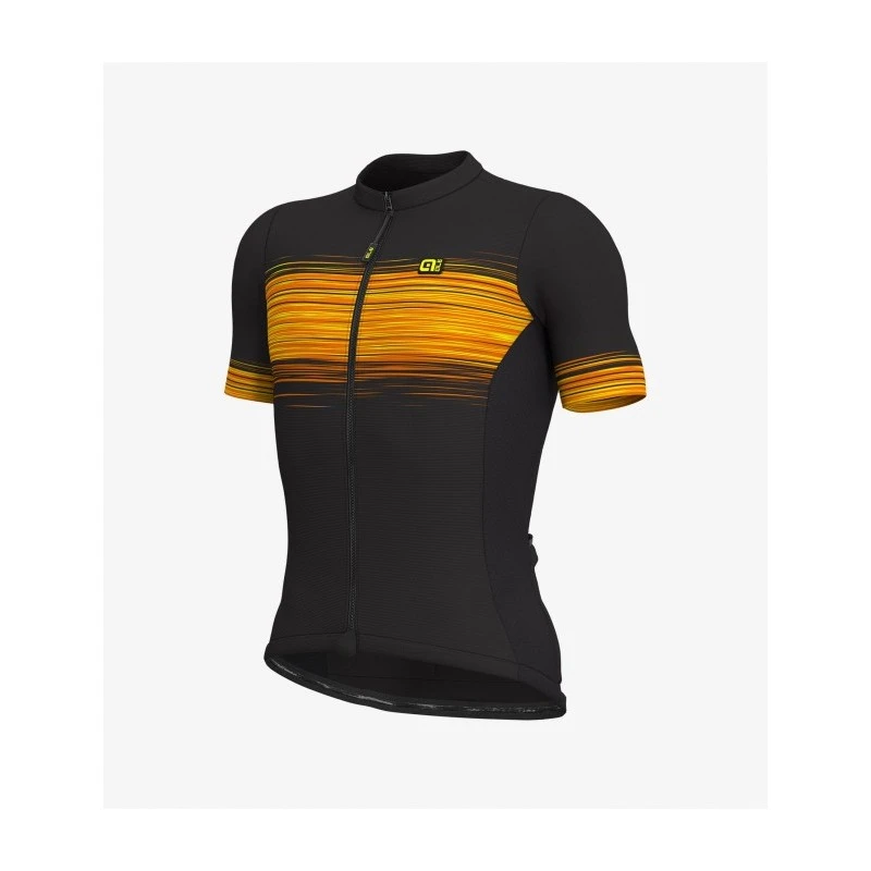 Maglia Ciclismo ALE' SOLID START Nero Giallo 1 Maglia Ciclismo ALE' SOLID START Nero Giallo
