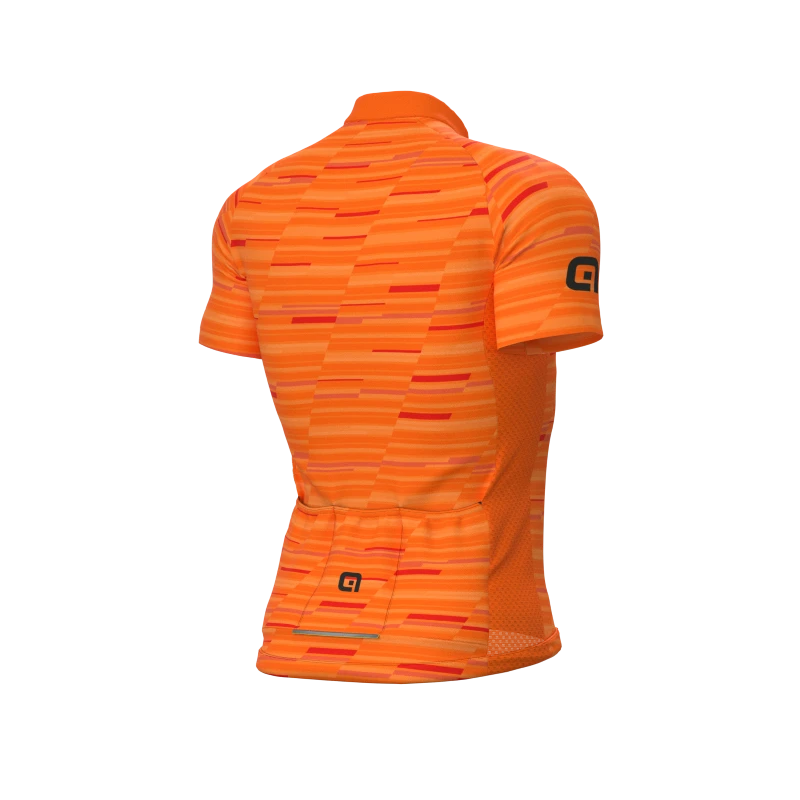 Maglia Ciclismo ALE' SOLID STEP Arancio Fluo 2 Maglia Ciclismo ALE' SOLID STEP Arancio Fluo - immagine 2