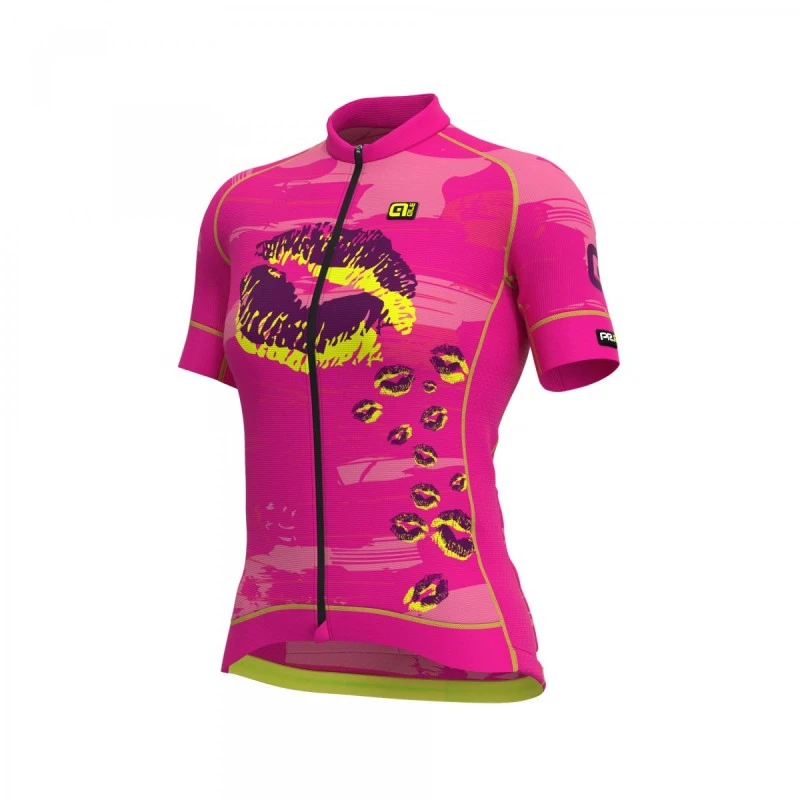 Maglia Ciclismo Donna ALE' PRR ROMANTIC Magenta 1 Maglia Ciclismo Donna ALE' PRR ROMANTIC Magenta