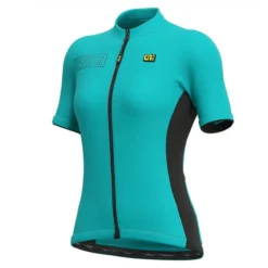 Maglia Ciclismo Donna ALE' SOLID COLOR BLOCK Turchese
