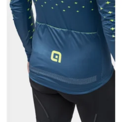 Maglia Invernale Ciclismo ALE' PR-R STARS Petrolio-giallo Fluo 2022 -Vendite Velo Passione maglia invernale ciclismo ale pr r stars petrolio giallo fluo 2022 4