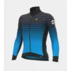 Maglia Invernale Ciclismo ALE' PR-S BULLET Nero-cyan 2022