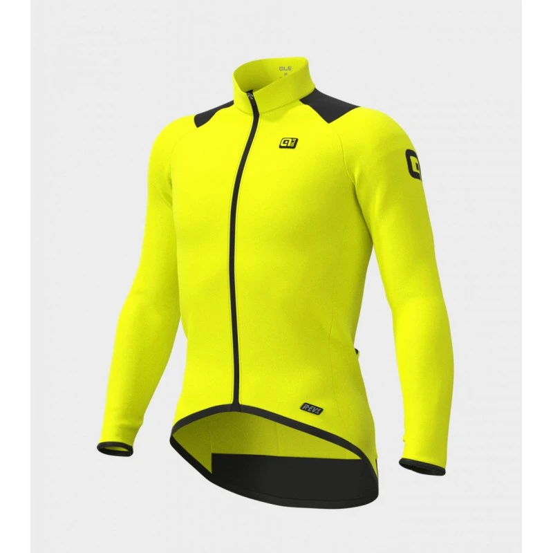 Maglia Invernale Ciclismo ALE' R-EV1 THERMAL Giallo Fluo 2022 1 Maglia Invernale Ciclismo ALE' R-EV1 THERMAL Giallo Fluo 2022