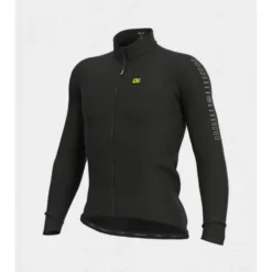 Maglia Invernale Ciclismo ALE' SOLID FONDO Nero 2022