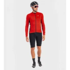 Maglia Invernale Ciclismo ALE' SOLID FONDO Rosso 2022 -Vendite Velo Passione maglia invernale ciclismo ale solid fondo rosso 2022 3