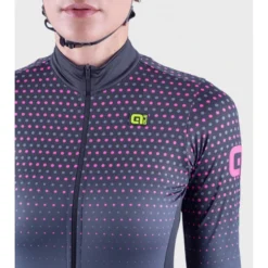 Maglia Invernale Donna ALE' PR-S BULLET Nero-rosa Fluo 2022 -Vendite Velo Passione maglia invernale donna ale pr s bullet nero rosa fluo 2022 4