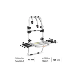 Portabici Posteriore Fabbri BICI OK MTB VAN 3 Bici