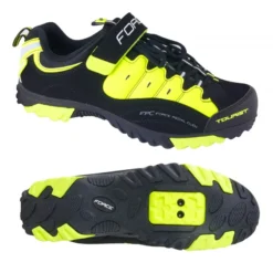 Scarpe Trekking MTB FORCE Tourist Nero Fluo